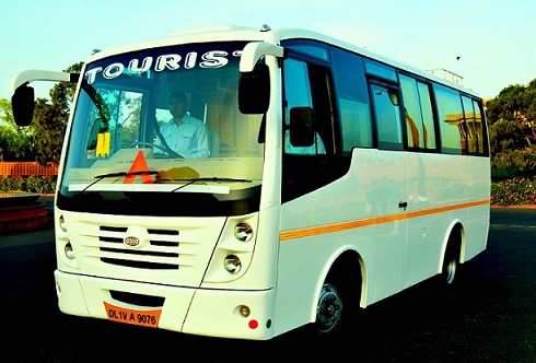 bus seater hyderabad booking airport hire luxury mini jaipur delhi india minibus cabs rajputana traveller rajiv gandhi international name rental